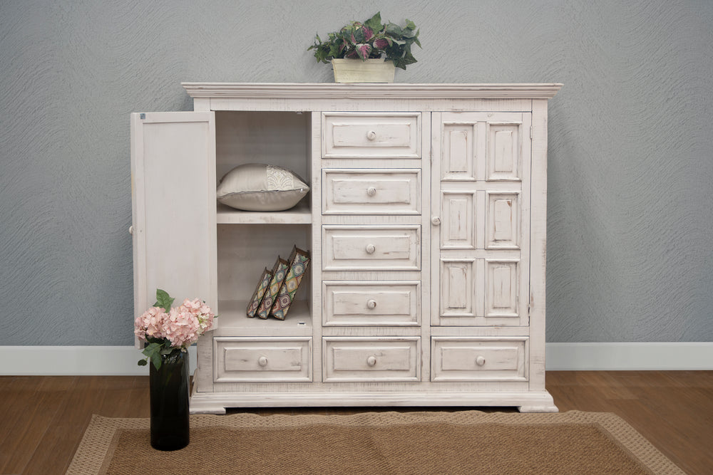 Terra White-Cajonera, 7 cajones, 2 puerta