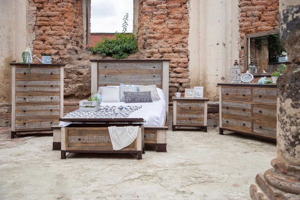 Antique Multicolor-Bedroom Storage Trunk