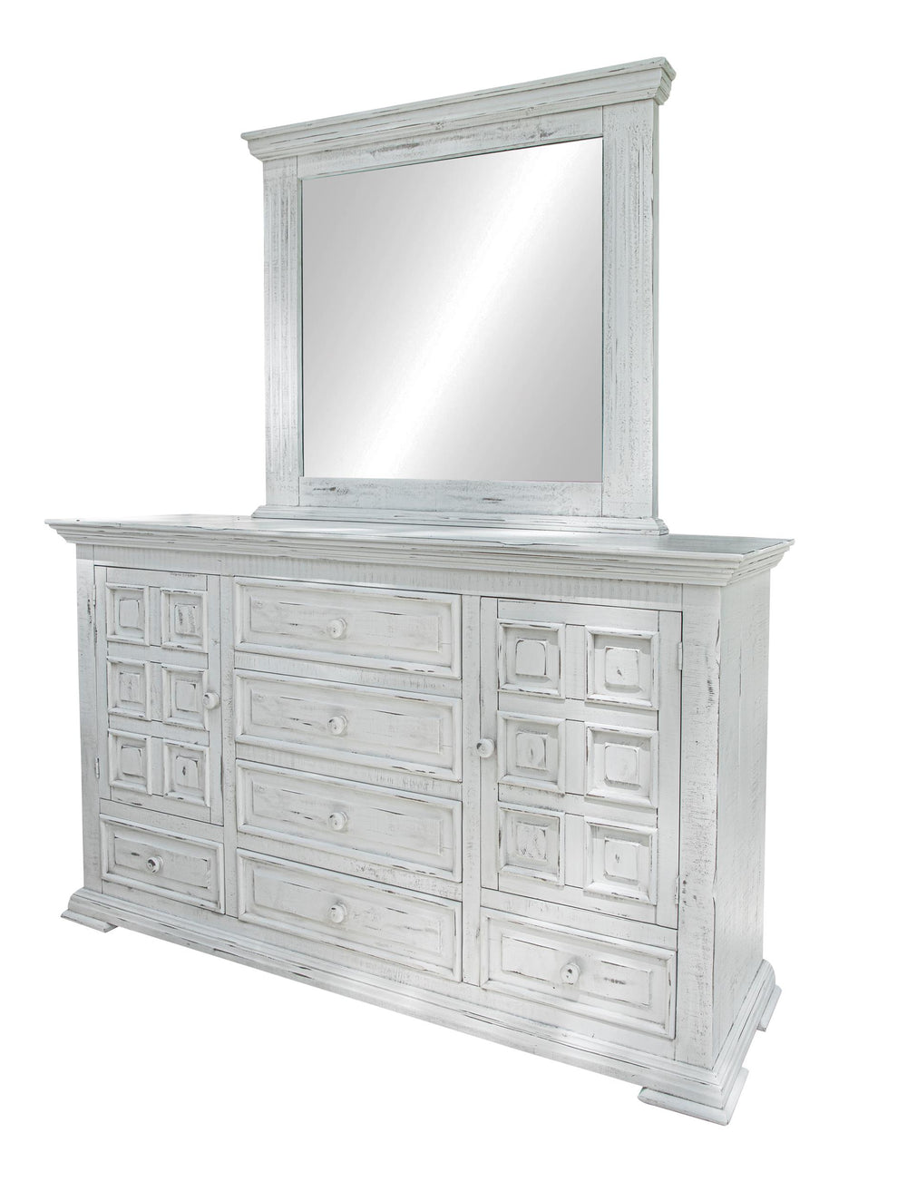 Terra White-Cómoda, 6 cajones, 2 puerta