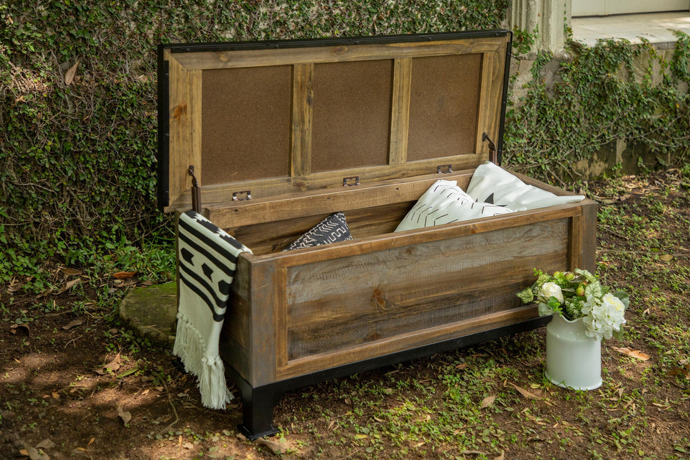 Antique Gray-Baul de dormitorio