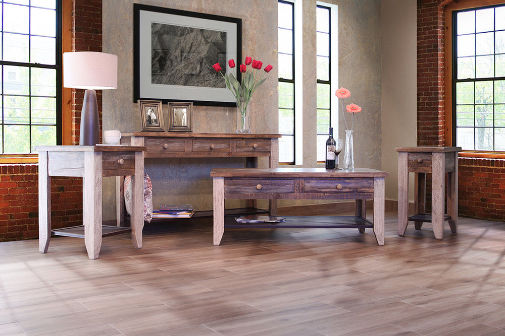 Antique Multicolor-Mesa lateral, 3 cajones