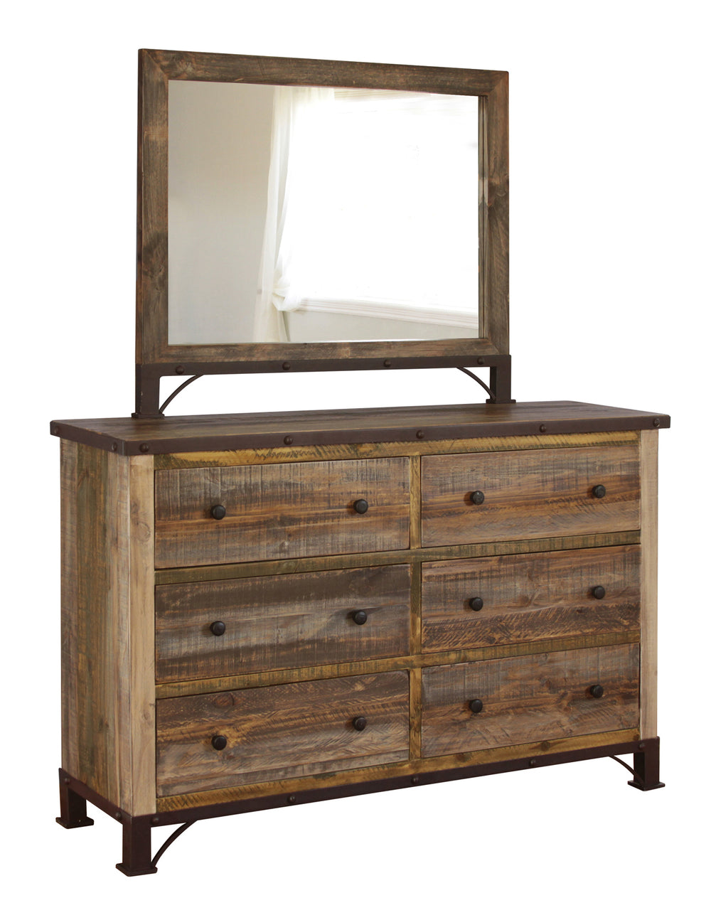 Antique Multicolor-Espejo