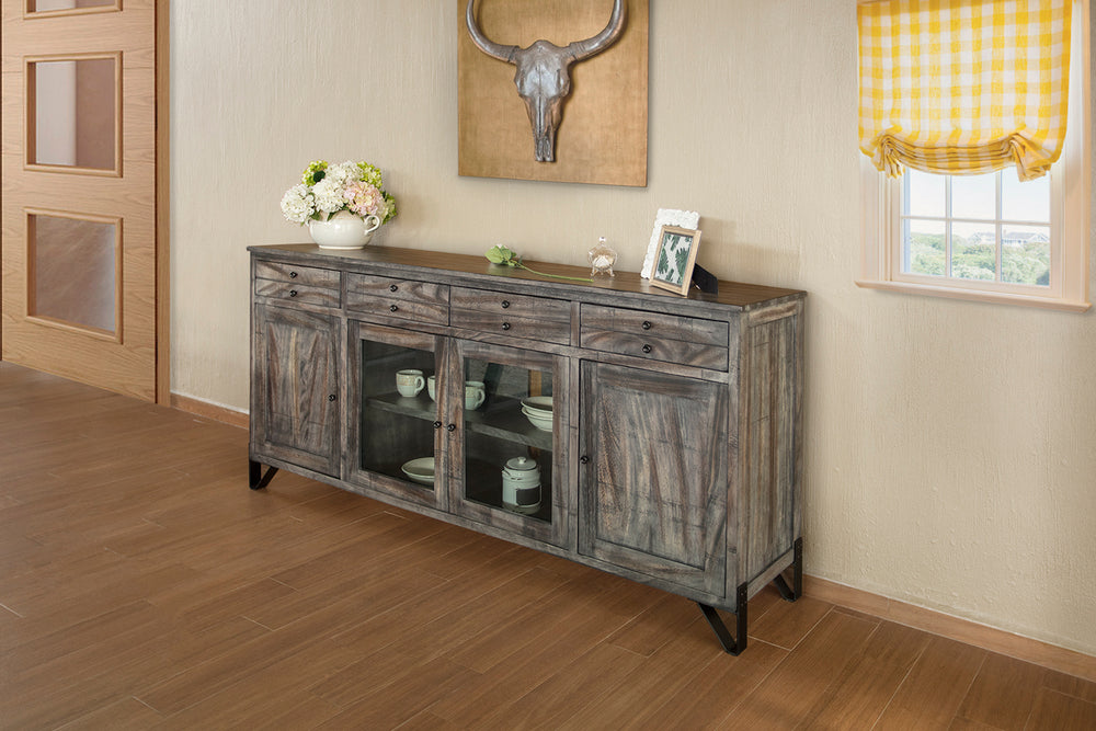 Moro-Stand para TV, 4 cajones, 2 puertas