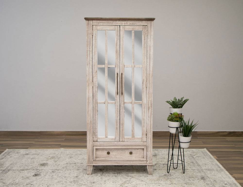 Sahara-1 Drawer 2 Glass Doors Cabinet