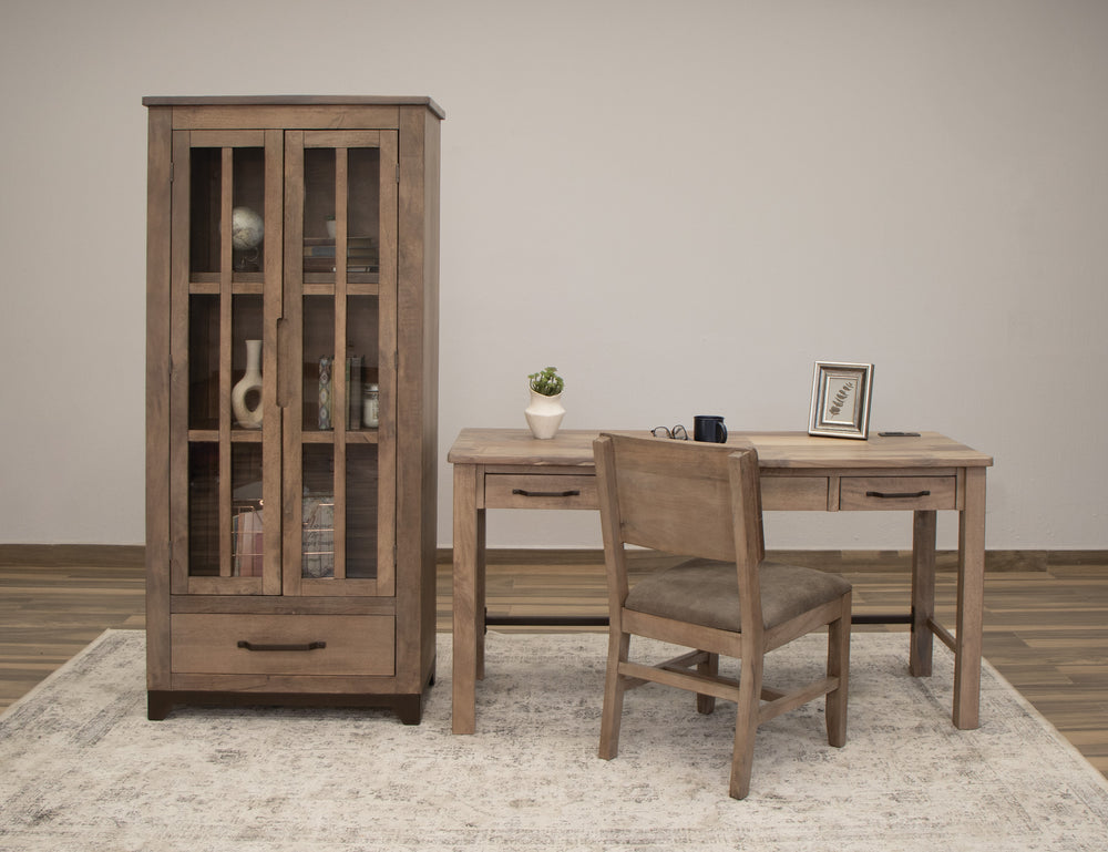 Natural Parota-3 Drawer Desk