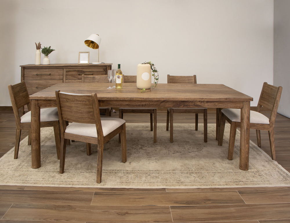 Olimpia-Silla de madera con asiento tapizado