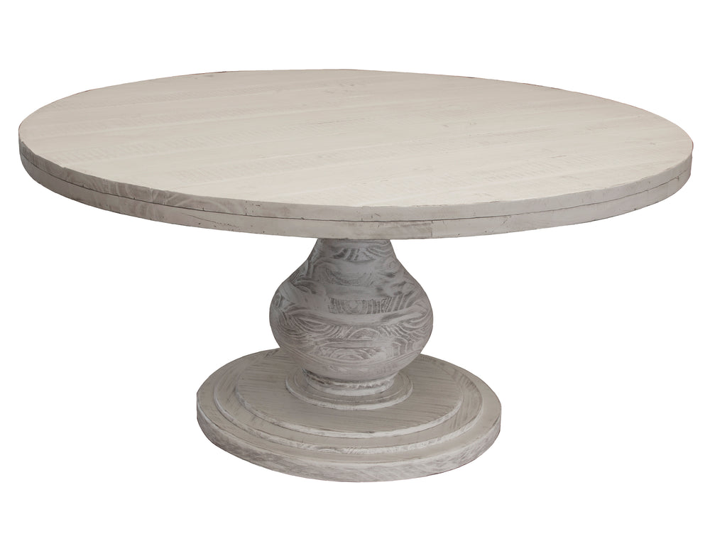 Bonanza Ivory-Base de madera torneada