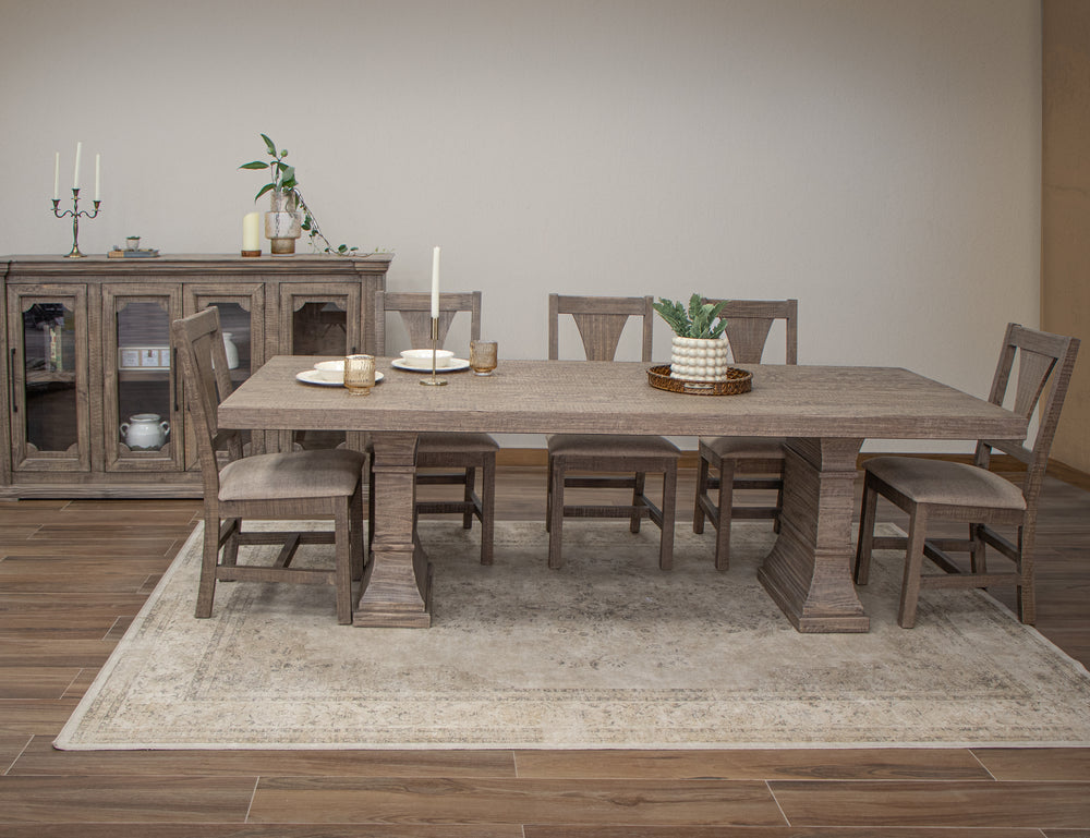 Tower-Silla de madera con asiento tapizado