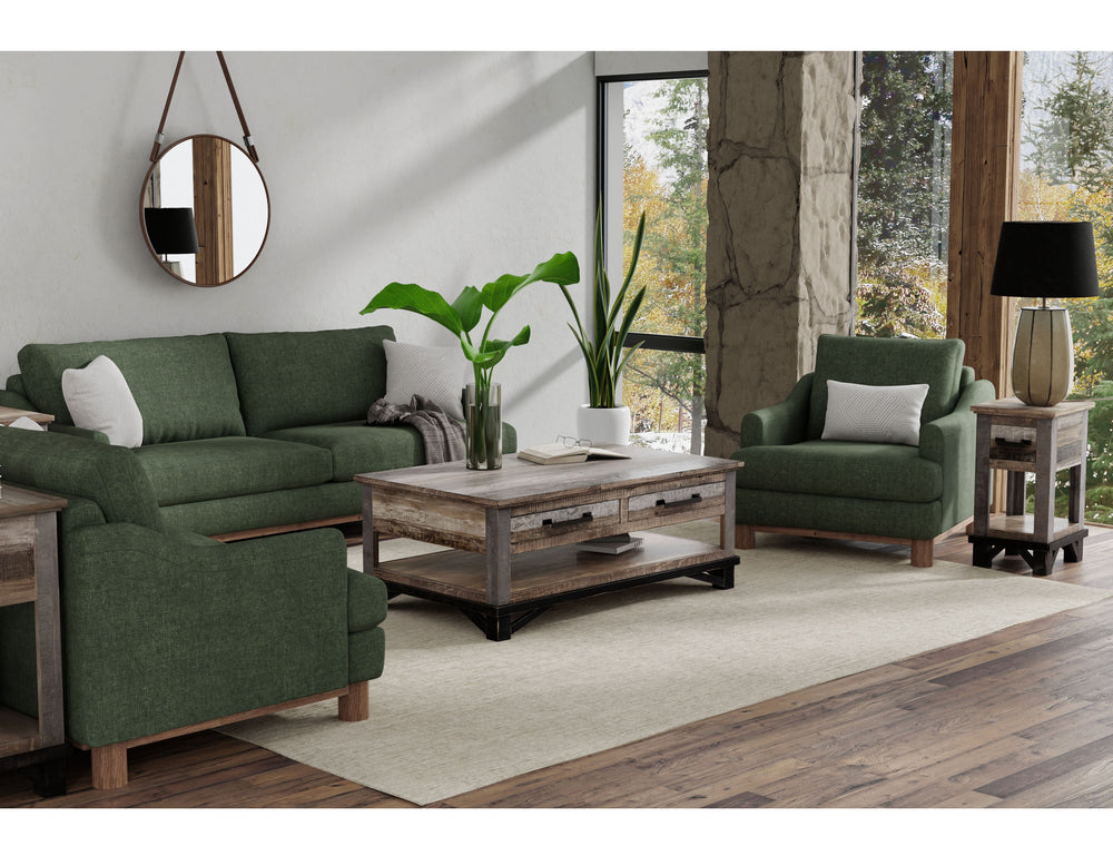 Olimpia-Estructura y base de madera, Loveseat