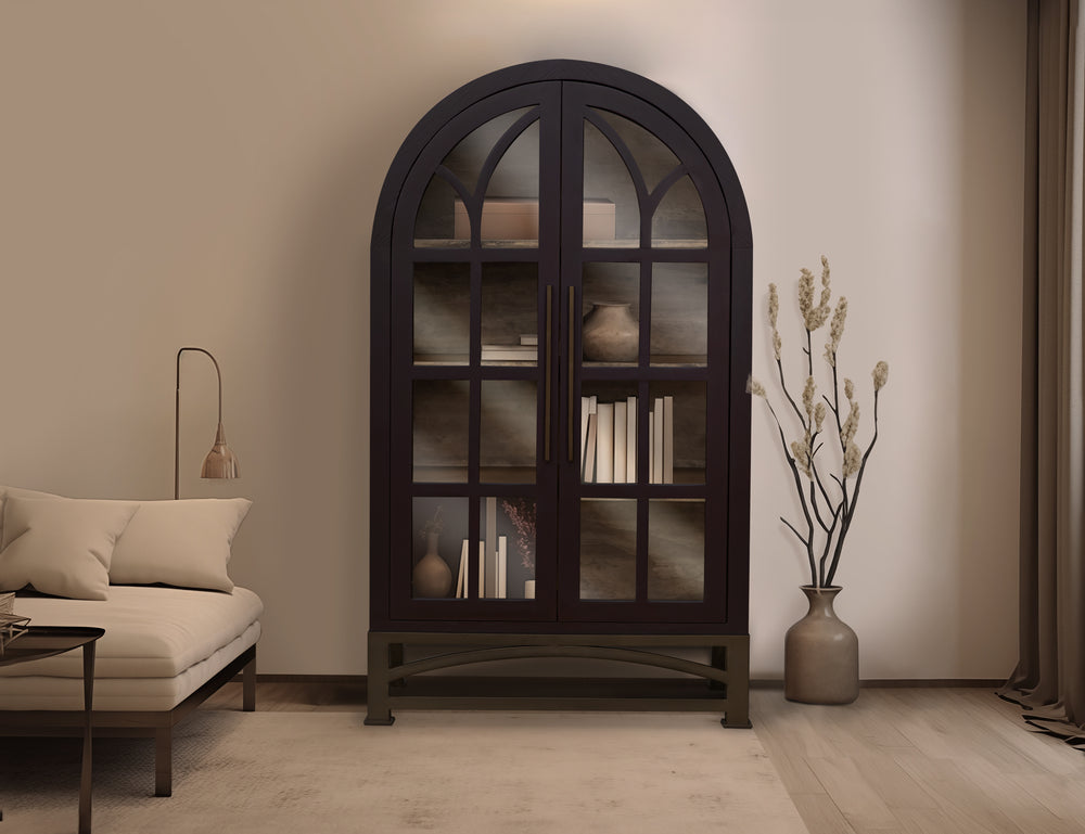 Obsidian-2 Glass Door Cabinet