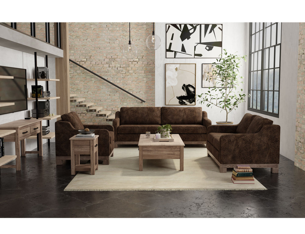 Samba-Estructura y base de madera, Loveseat