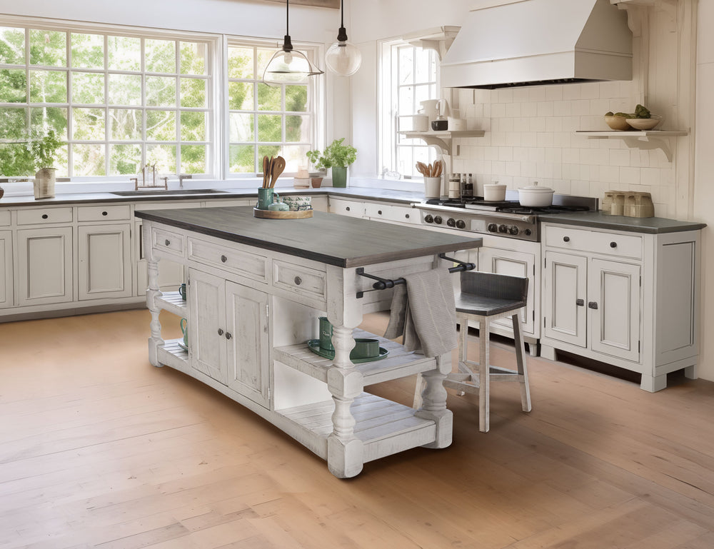 Stone-3 Drawer, 2 Doors Kitchen Island