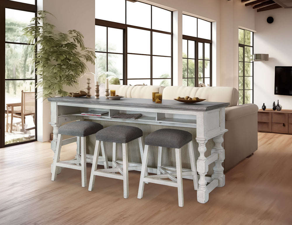 Stone-Counter Height Sofa/Console Table