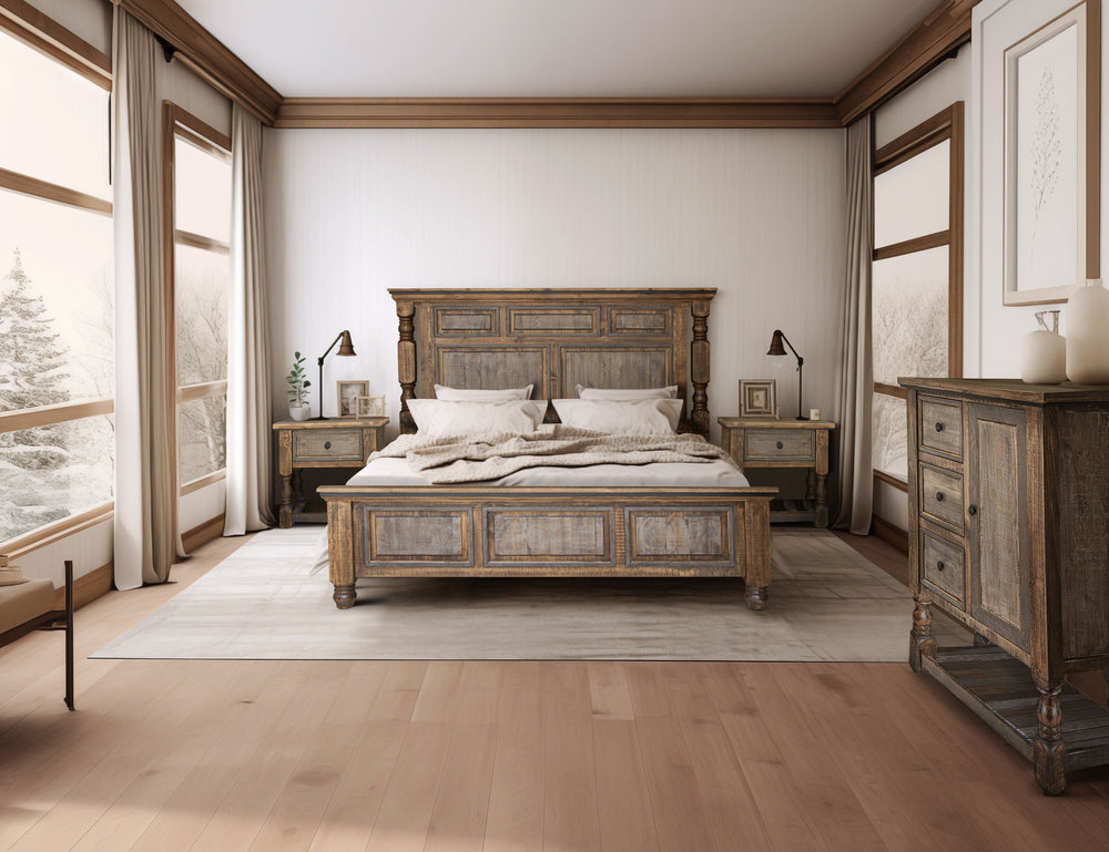 Stone Brown-1 Drawer Nightstand