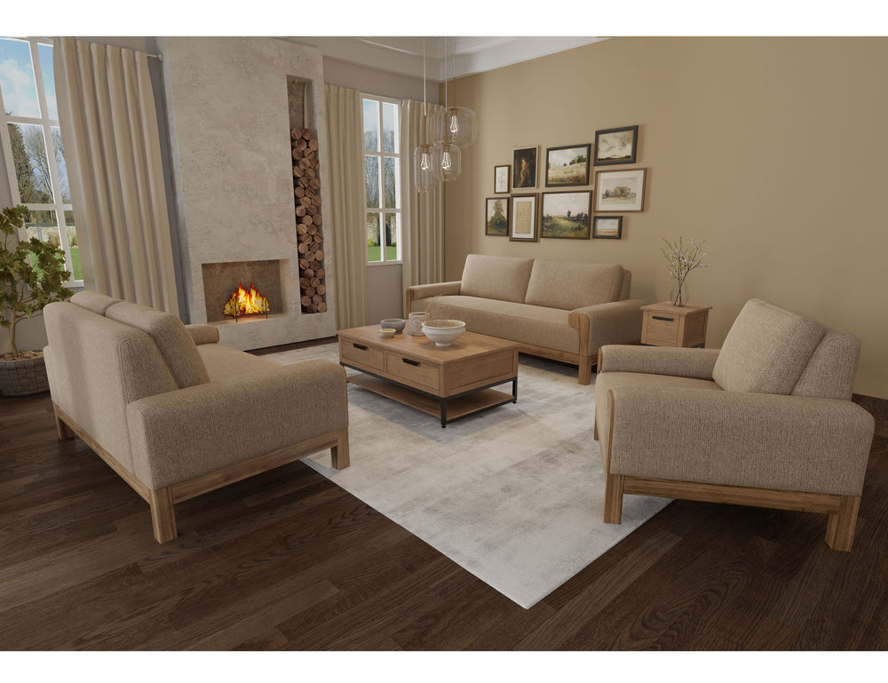 Sedona-Sillón, estructura y base de madera