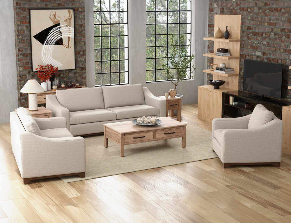 Natural Parota-Wooden Frame & Base, Sofa
