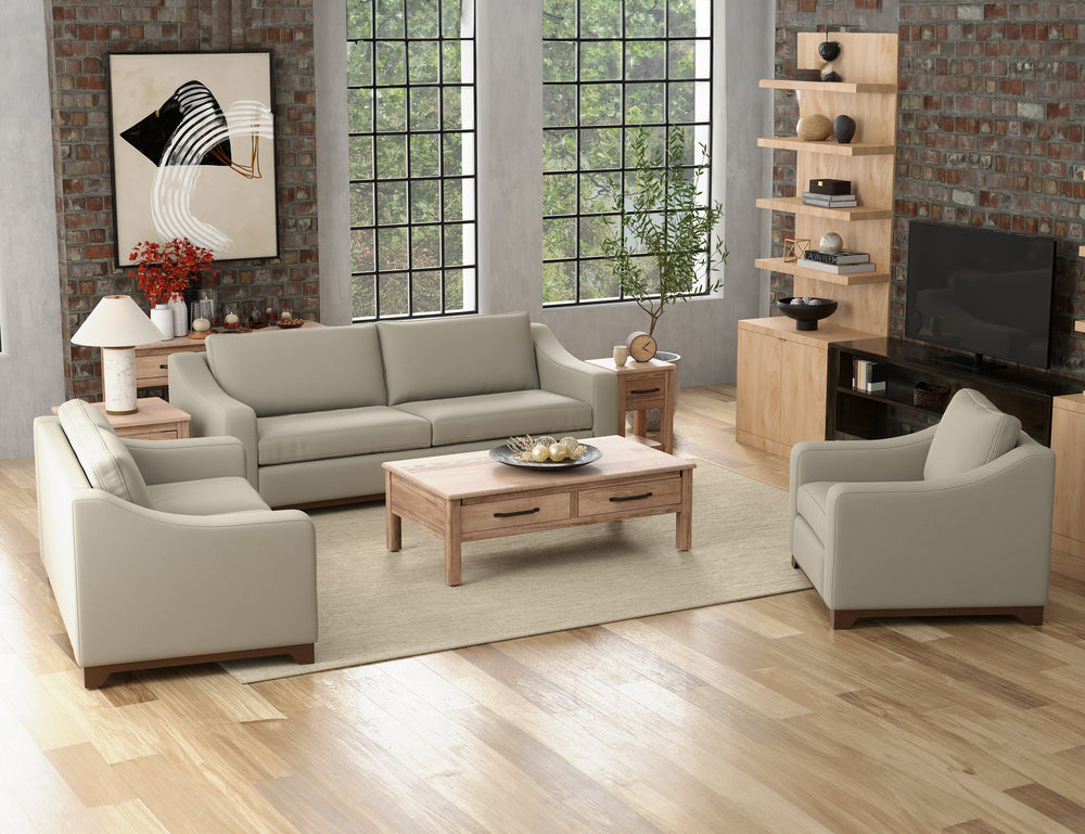 Natural Parota-Wooden Frame & Base, Sofa