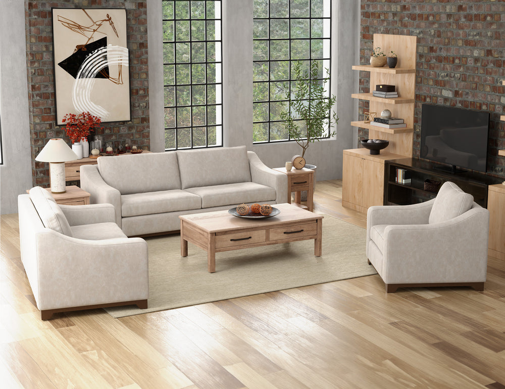 Natural Parota-Wooden Frame & Base, Sofa