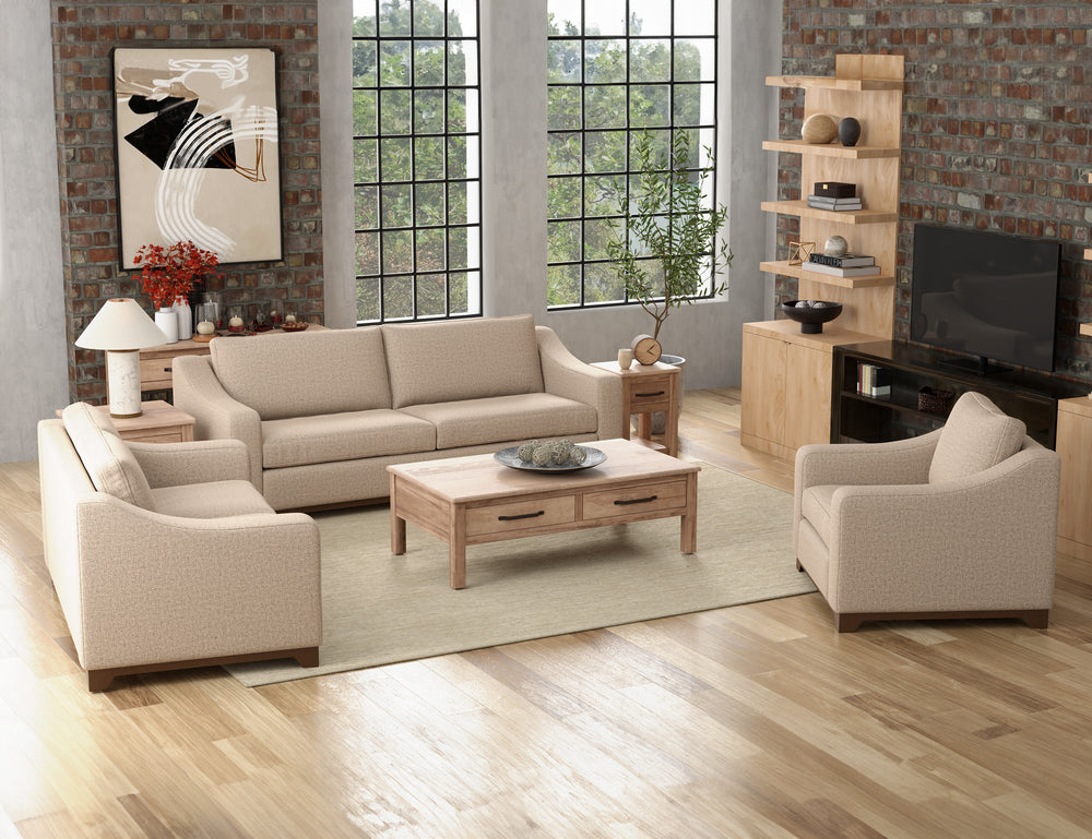Natural Parota-Wooden Frame & Base, Sofa