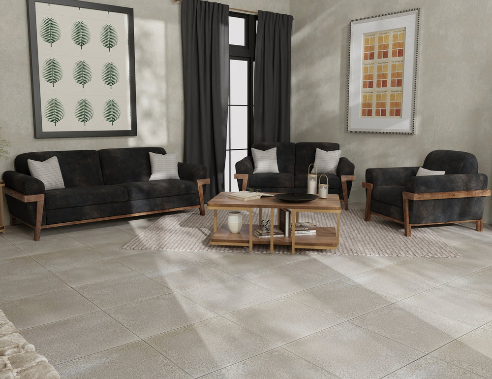 Loft Brown-Estructura y base de madera, Loveseat