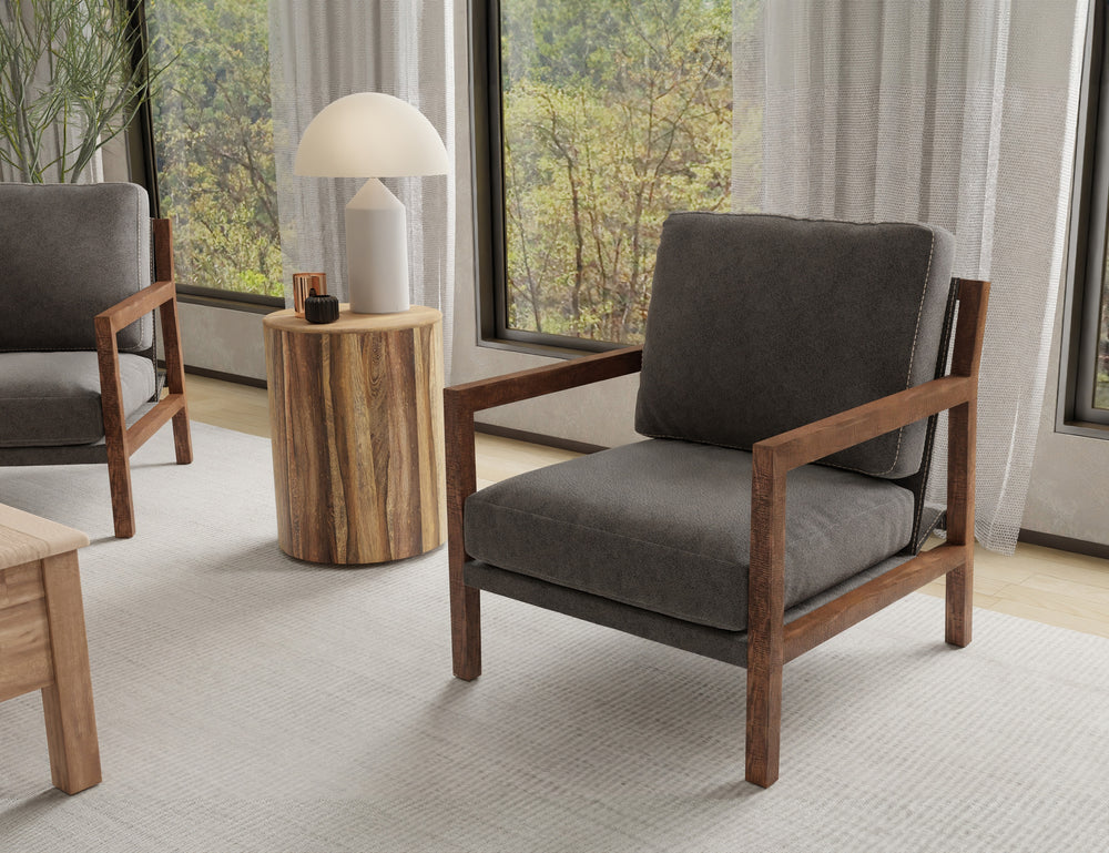 Milan-Sillón, estructura y base de madera