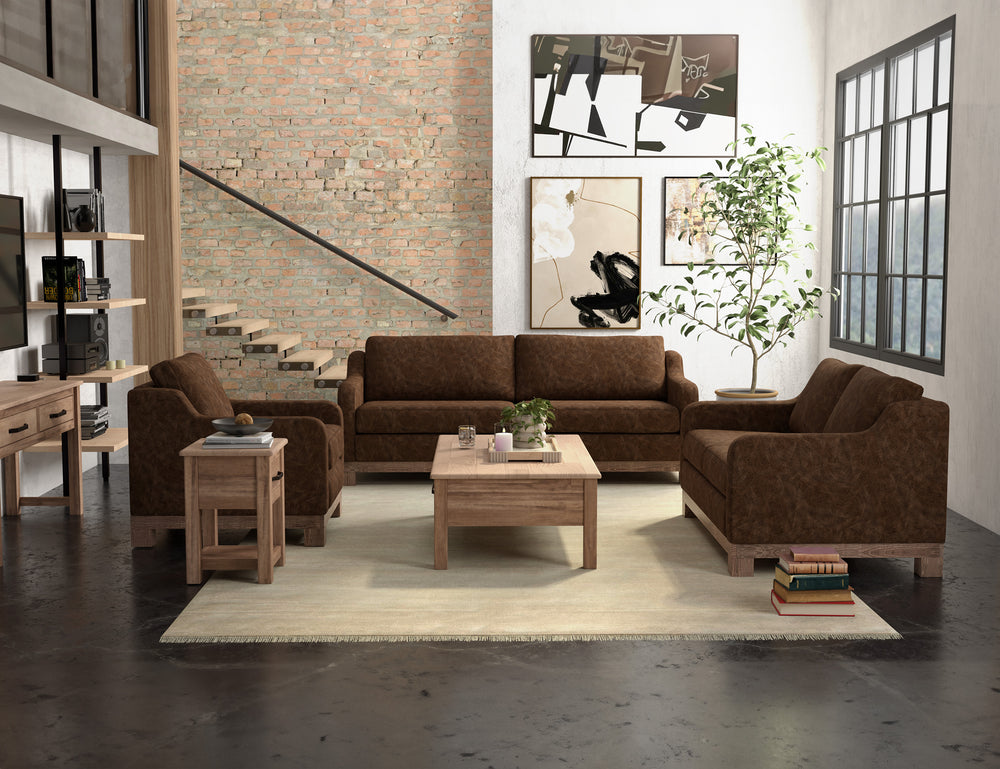 Samba-Sillón, estructura y base de madera