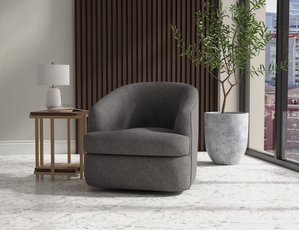 Tumbi-Silla decorativa giratoria de 360 grados, estructura de madera y base de metal