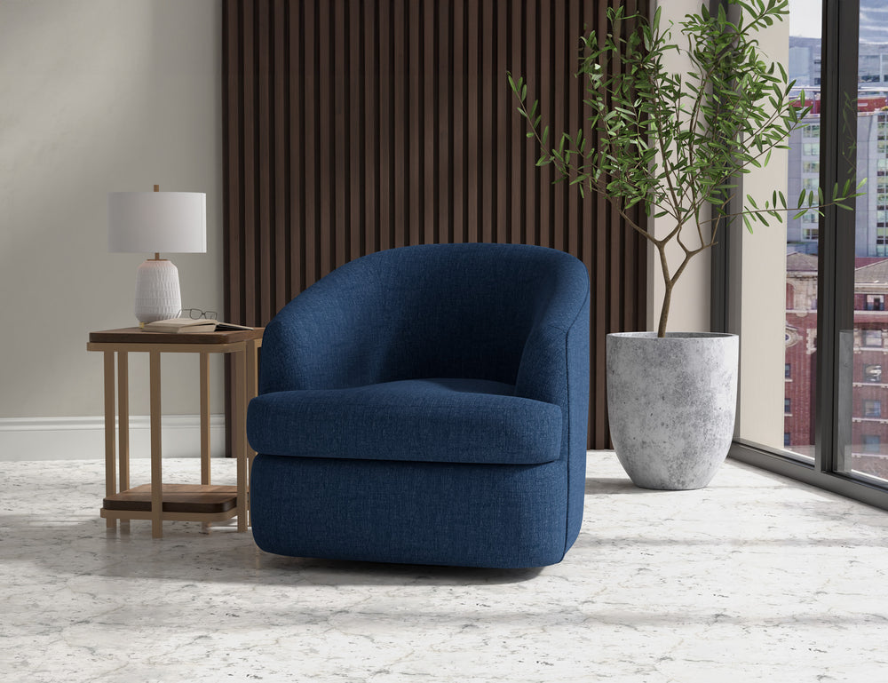 Tumbi-Silla decorativa giratoria de 360 grados, estructura de madera y base de metal