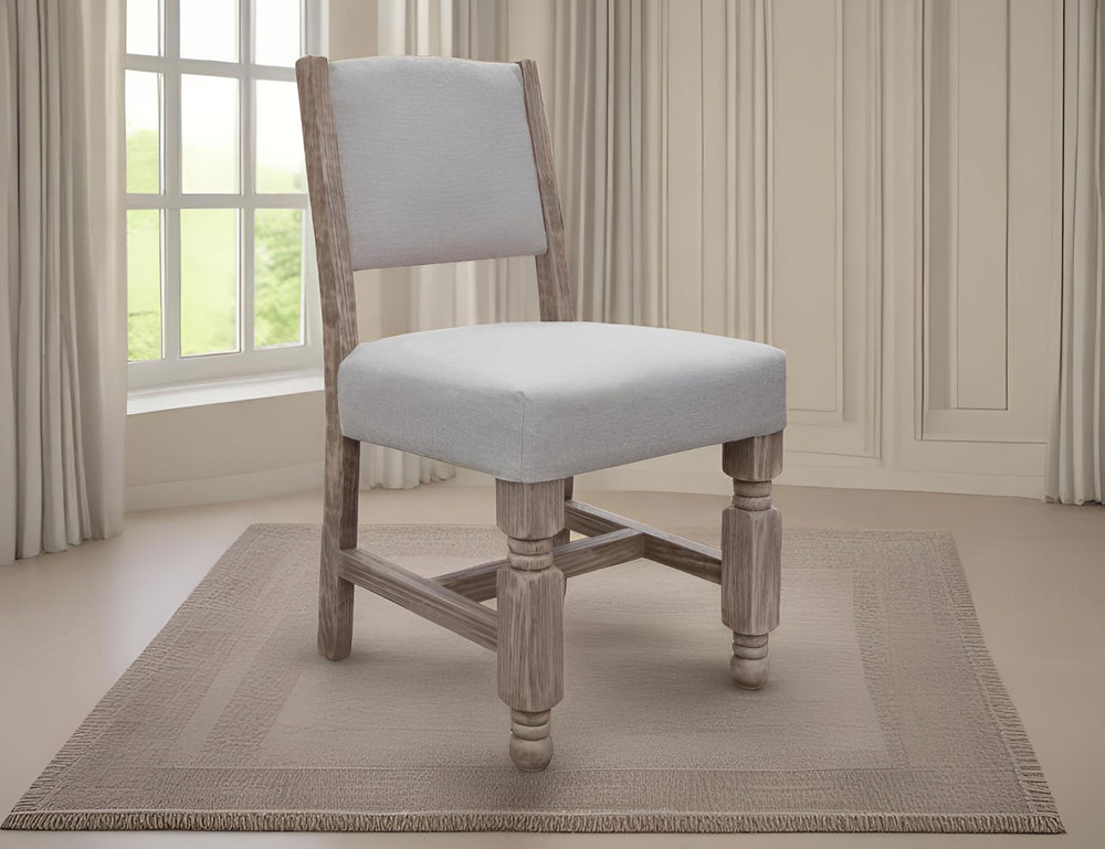 Natural Stone-Upholstered Chair