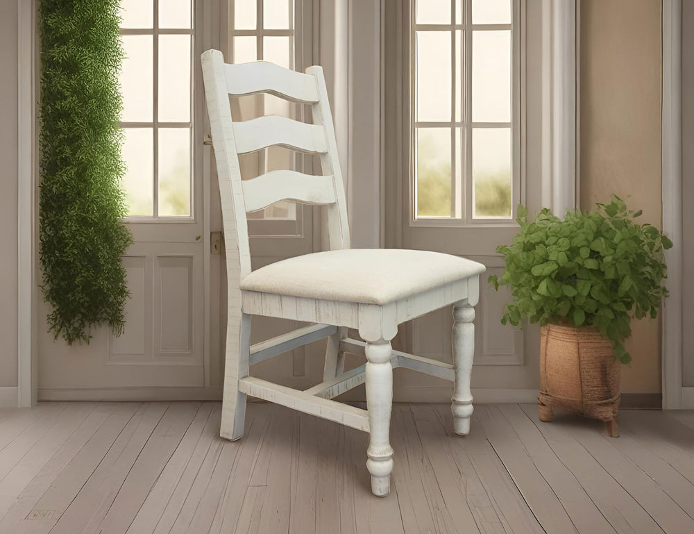 Stone-Silla de madera con asiento tapizado
