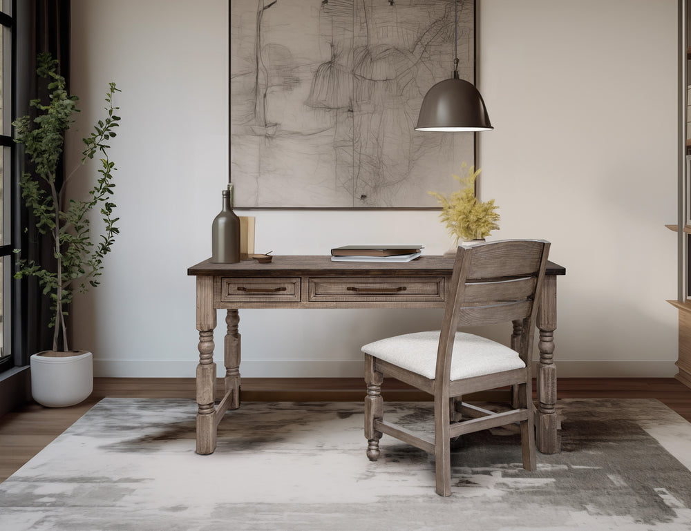 Natural Stone-3 Drawer Desk