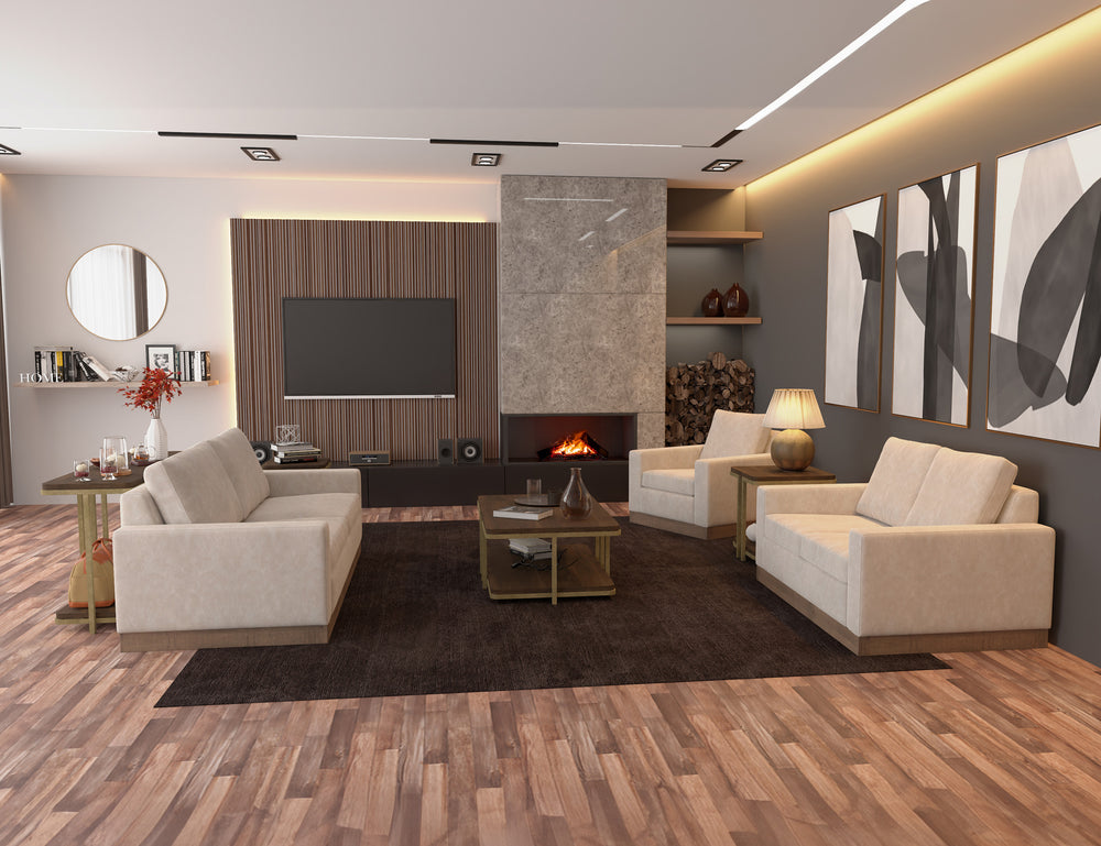 Georgia-Estructura y base de madera, Loveseat