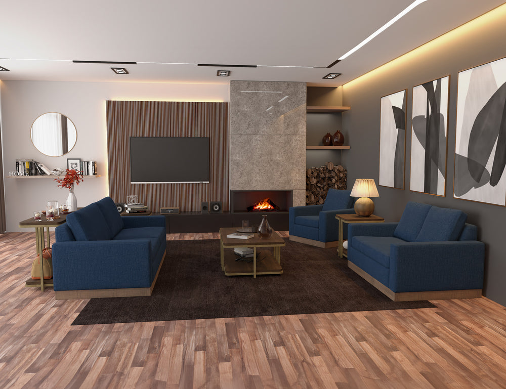 Georgia-Estructura y base de madera, Loveseat